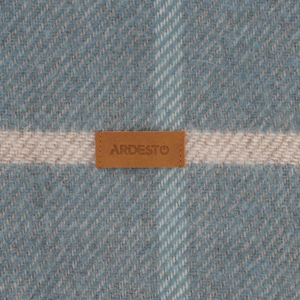 Плед Ardesto Leonardo Alpina 100% вовна, блакитний 140x200 см (ART0704LM) - picture 7