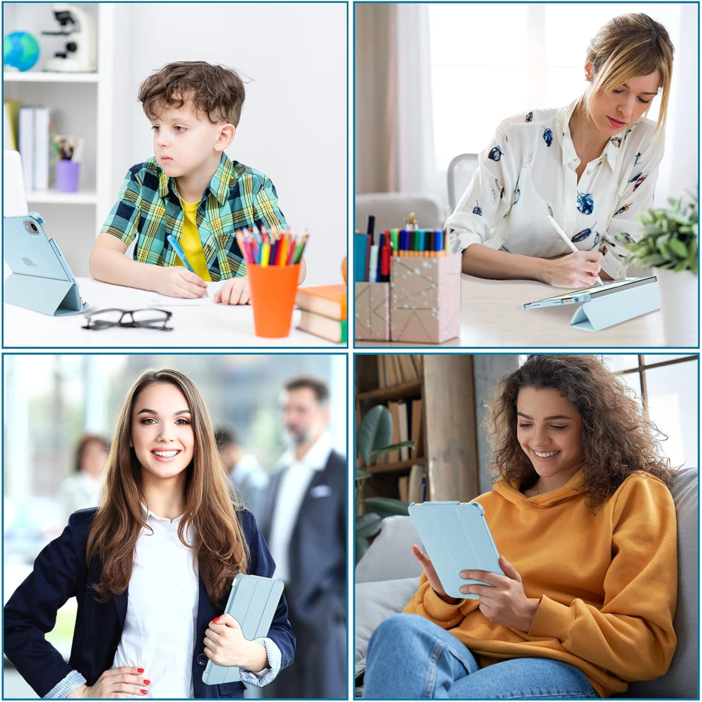 Чохол до планшета BeCover Tri Fold Hard Apple iPad Mini 7 2024 Light Blue (712453) - зображення 6