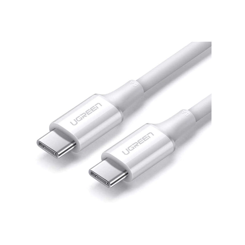 Дата кабель USB-C to USB-C 1.0m US300 20V/5A 100W White Ugreen (60551) - зображення 1