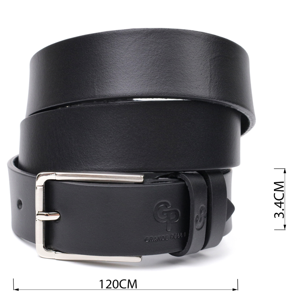 Ремінь Grande Pelle Брючний з натуральної шкіри Чорний (11676) - зображення 3