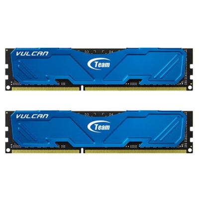 Модуль пам'яті для комп'ютера DDR3 16GB (2x8GB) 2400 MHz Vulcan Blue Team (TLBED316G2400HC11CDC01) - зображення 1