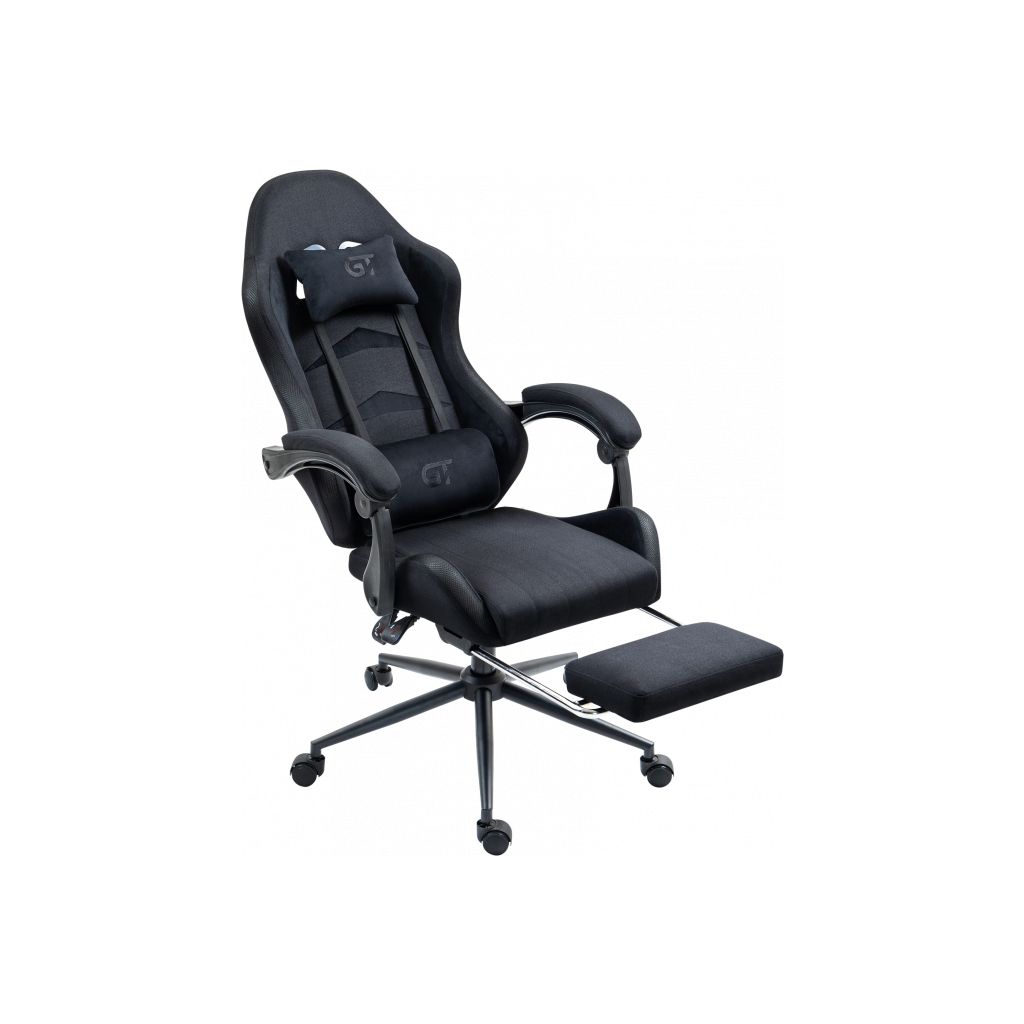 Крісло ігрове GT Racer X-2325 Fabric Black LED (X-2325 Fabric Black L) - зображення 3