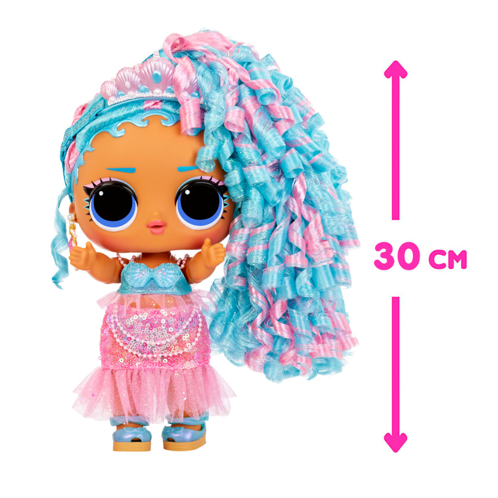 Лялька L.O.L. Surprise! серії Big Baby Hair Hair Hair – Королева Сплеск (579724) - зображення 3
