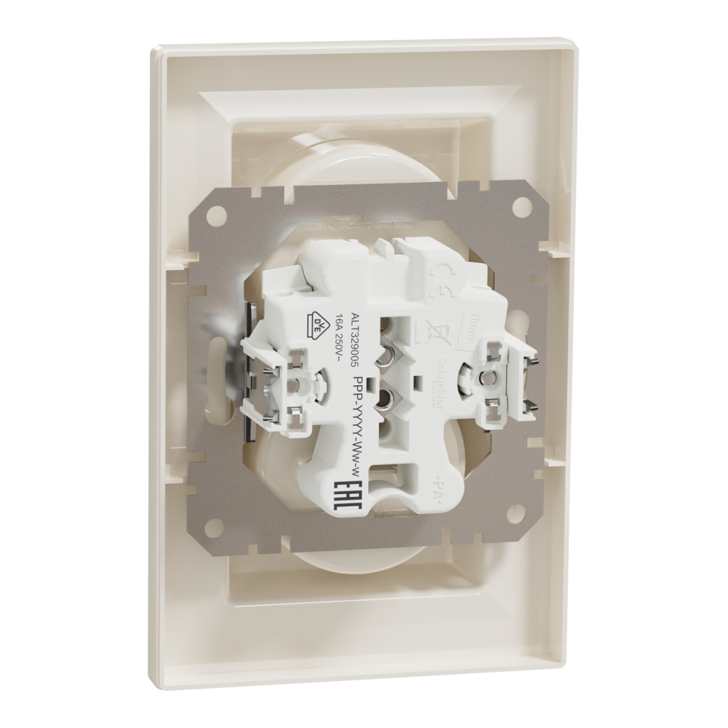 Розетка Schneider Electric ASFORA без заземлення подвійна крем (EPH9700123) - изображение 7