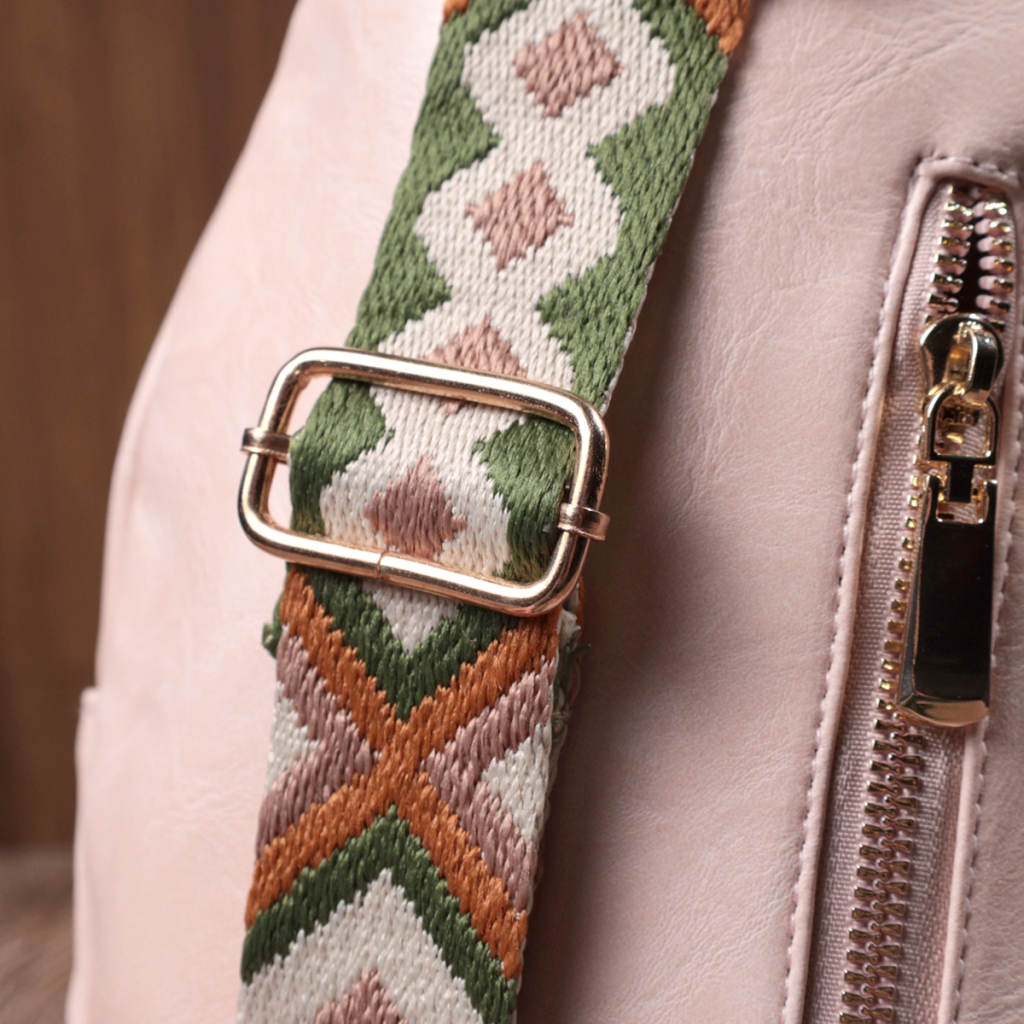 Сумка Vintage Компактна жіноча з однією лямкою через плече з гладкої екошкіри Рожева (22766) - зображення 12