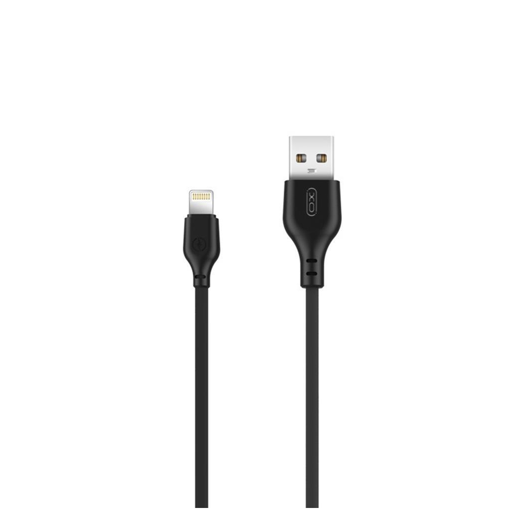 Дата кабель USB 2.0 AM to Lightning 2.0m 2.1A black XO (XO-NB-103-L-2-BK) - зображення 1