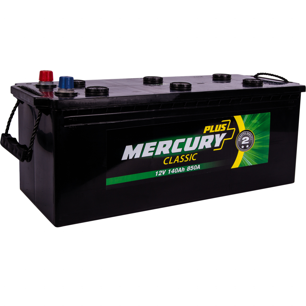 Акумулятор автомобільний MERCURY battery CLASSIC Plus 140Ah збоку (+/-) без нижн. бурта (P47285) - зображення 1