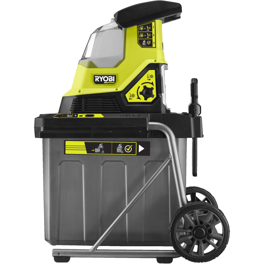 Садовий подрібнювач Ryobi Max Power RY36SHX40-0 36В, 40мм, 55л, фреза низькошумний (без АКБ та ЗУ) (5133005451) - зображення 2