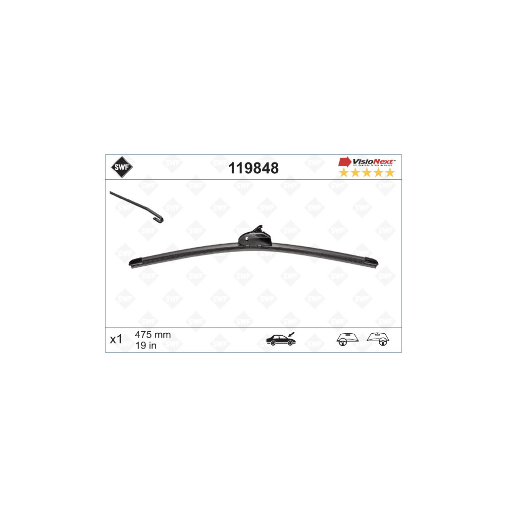 Щітка склоочисника SWF 119848 - зображення 1