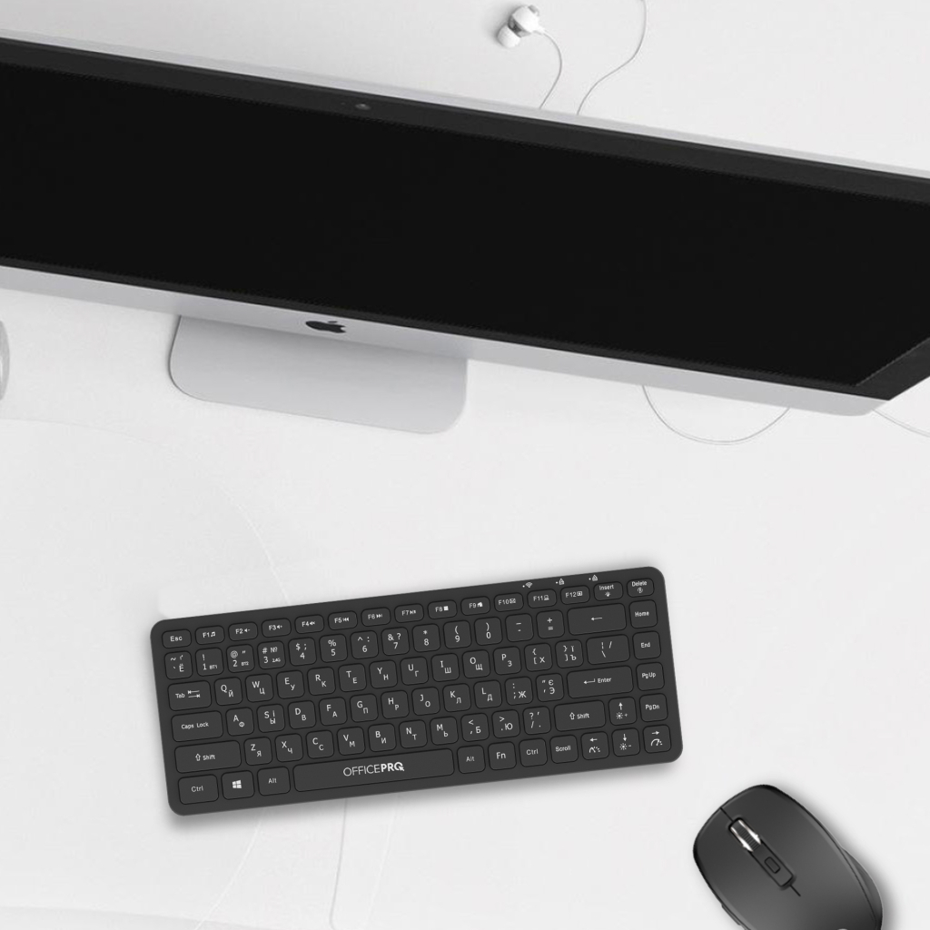 Клавіатура OfficePro SK790B Wireless/Bluetooth Black - зображення 9