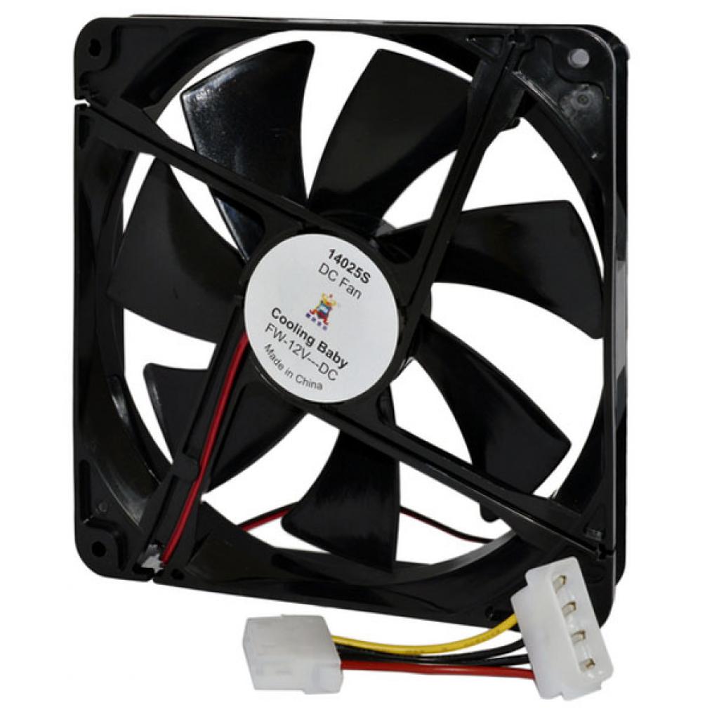 Кулер до корпусу Cooling Baby 14025S Black - зображення 1