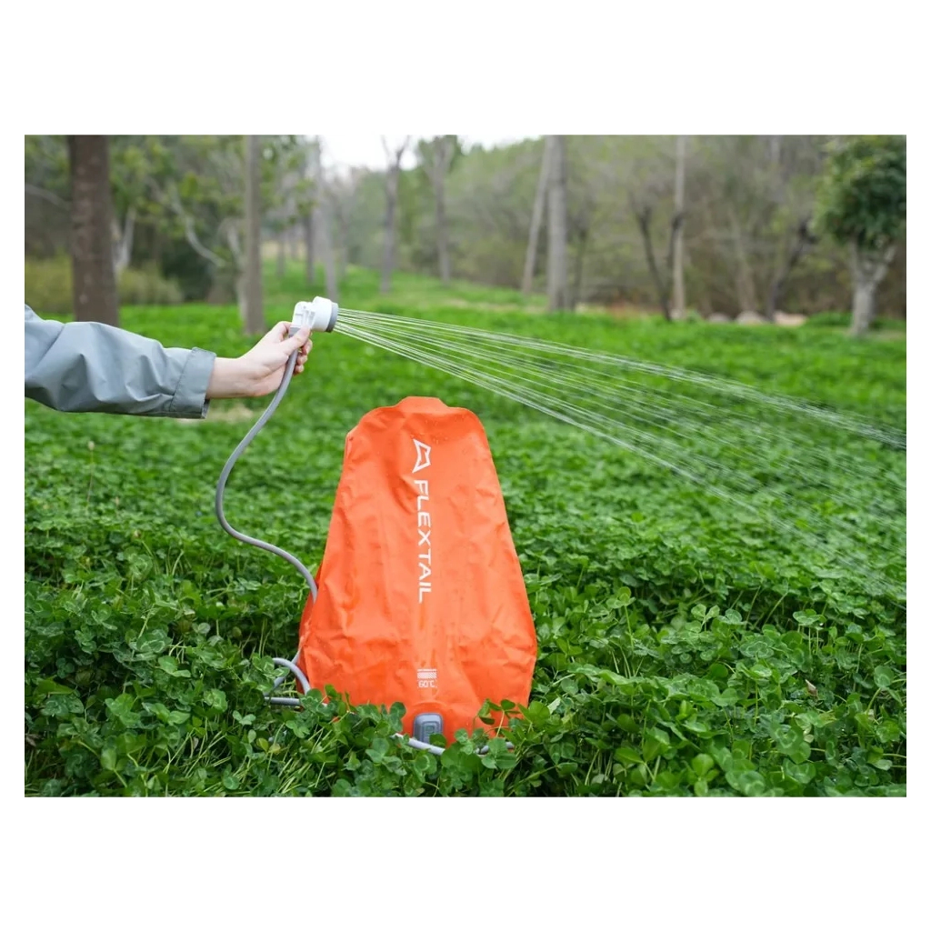 Душ портативний Flextail Tiny Shower Bag із ємністю та насосом 20 л помаранчевий (TSB-650) - picture 9