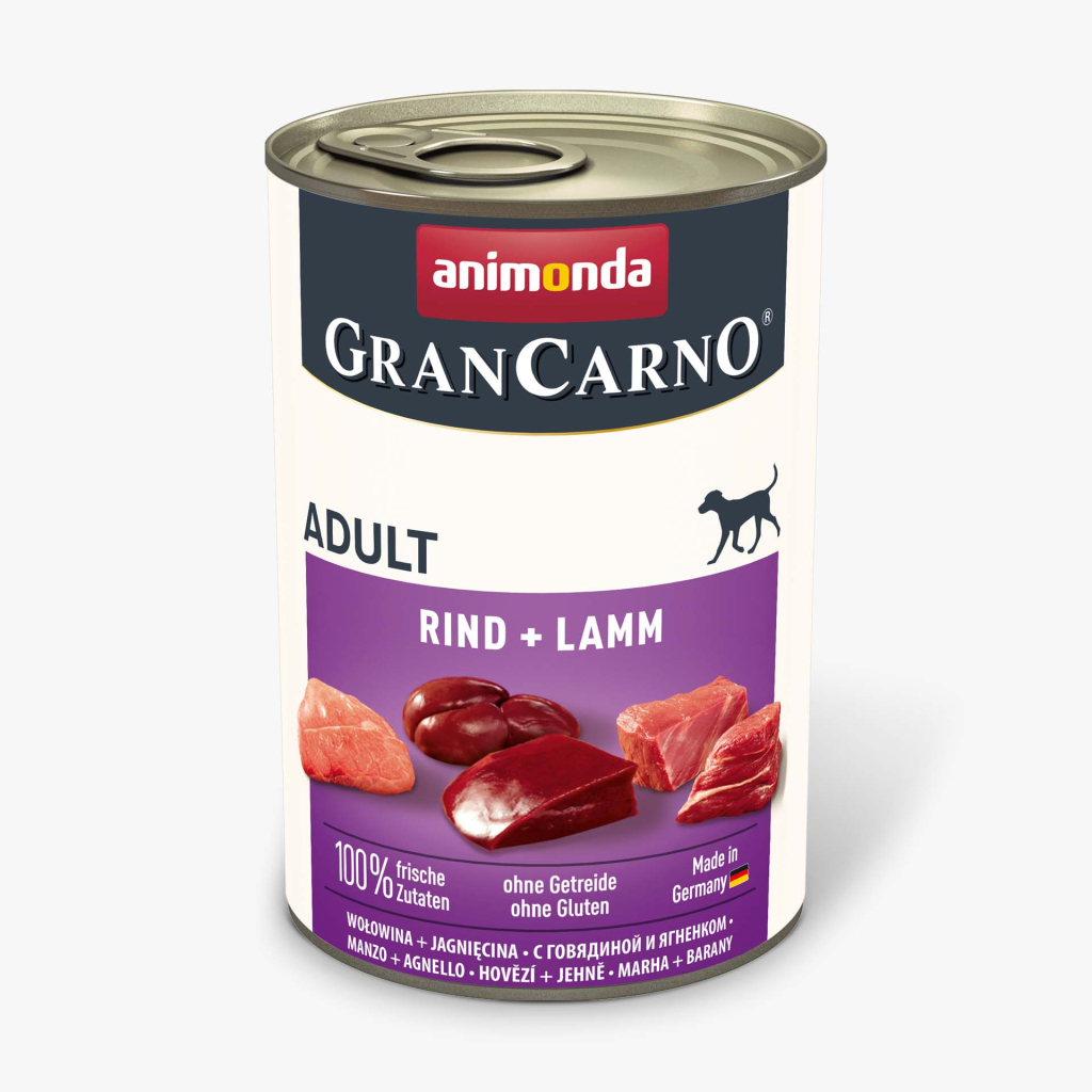 Консерви для собак Animonda GranCarno Adult Beef + Lamb 400 г (4017721827331) - зображення 1