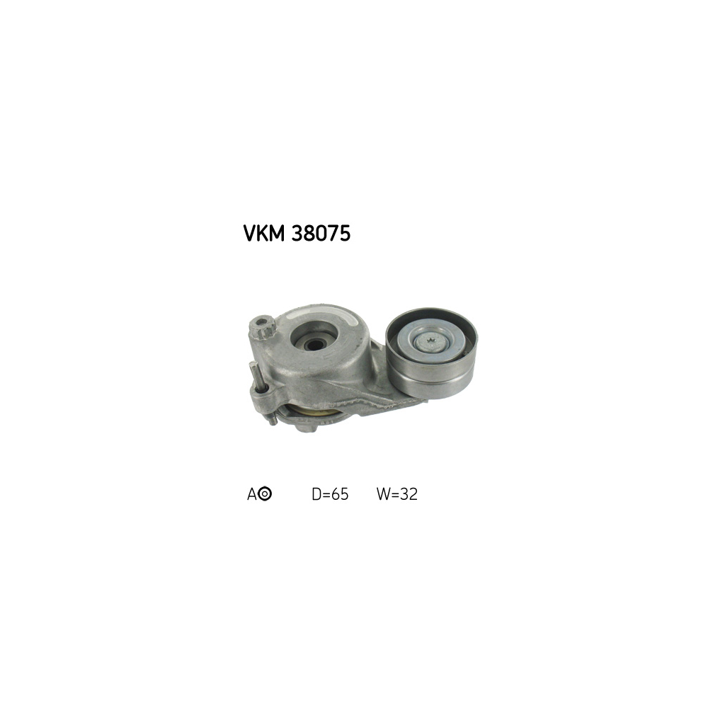 Ролик натягувача ременя SKF VKM 38075 - зображення 1