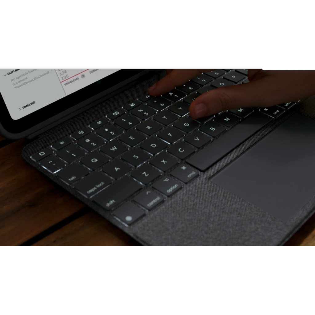 Чохол до планшета Logitech Combo Touch Keyboard iPad 10.9" 10th Gen 2022 Oxford Gray (L920-011382) - зображення 8