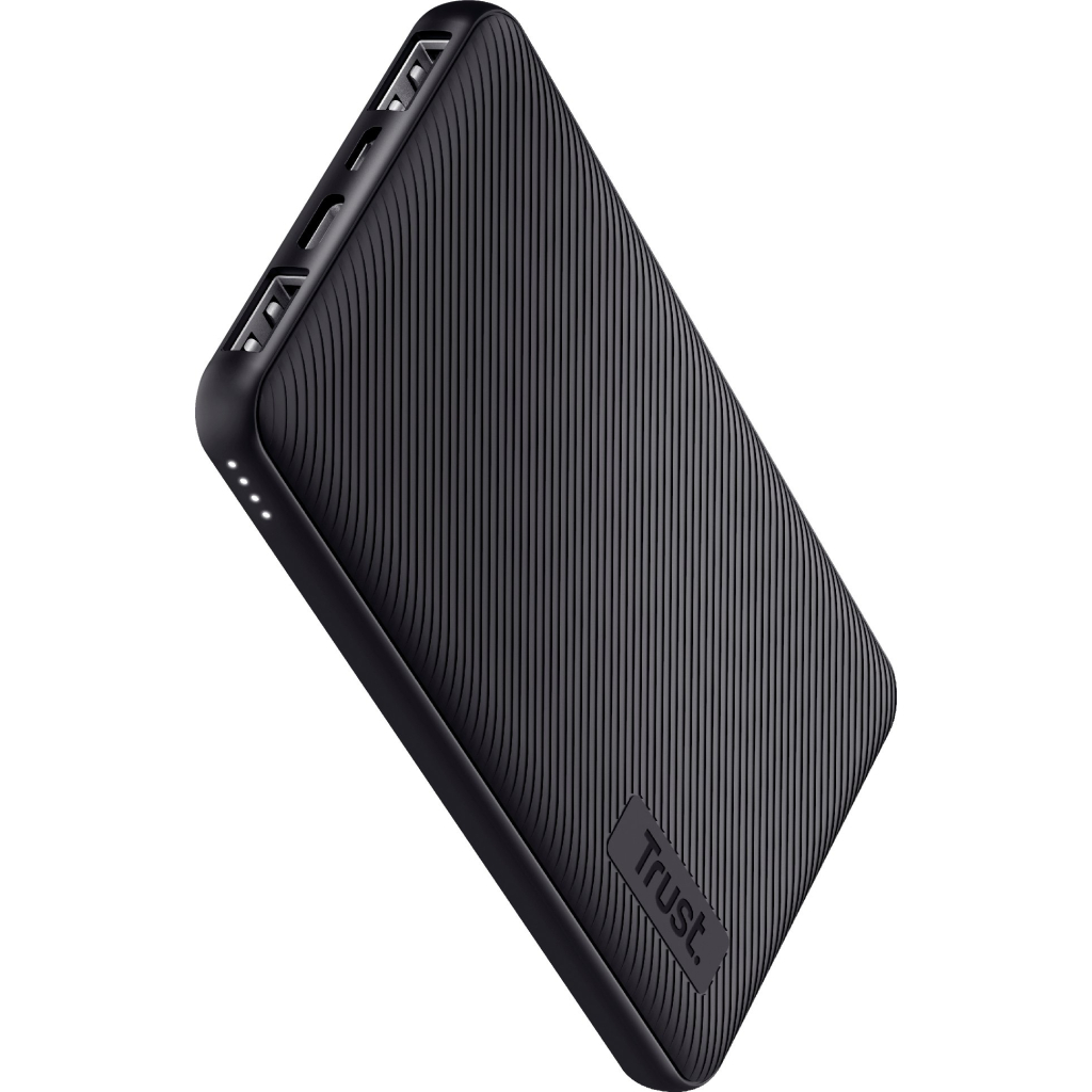 Батарея універсальна Trust 10000mAh Primo ECO, 2хUSB-A/USB-C, 15W, black (24678_TRUST) - зображення 3