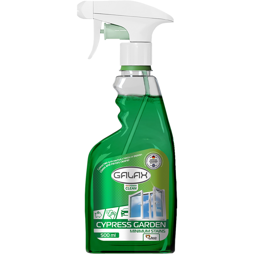 Засіб для миття скла Galax Кипарисовий сад спрей 500 мл (4260637724878) - зображення 1