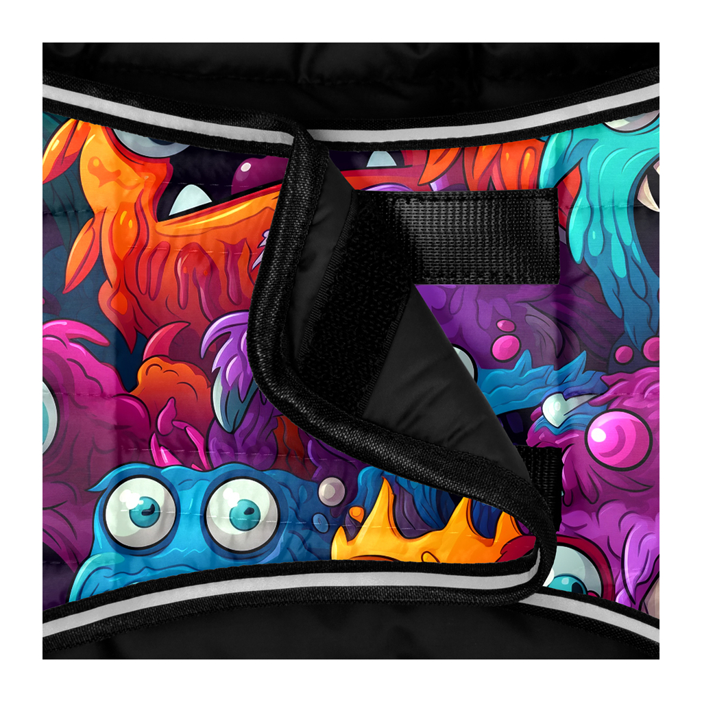 Курточка для тварин WAUDOG Clothes Накидка Зубасті монстри XS (502-4048) - зображення 4