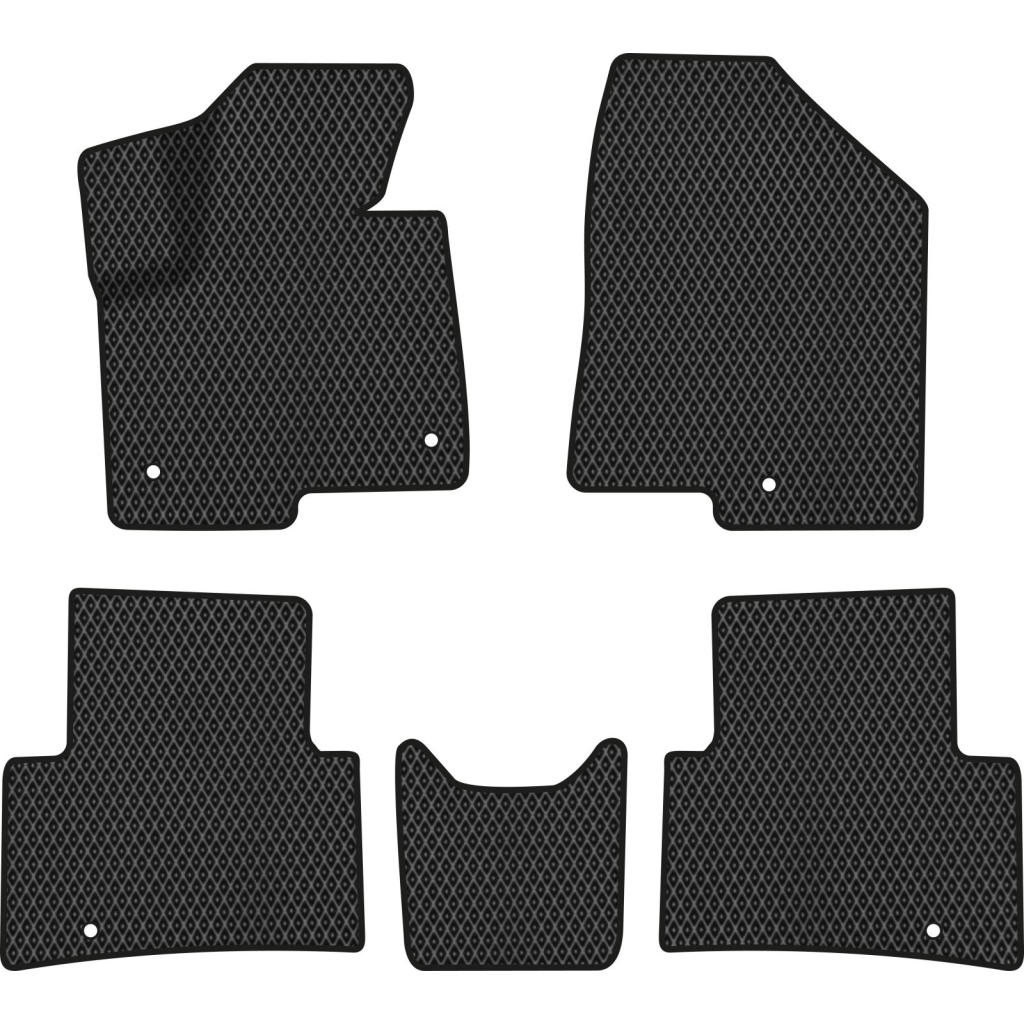 Килимок в салон EVAtech Hyundai Santa FE (DM) 5 clips 2012-2017 3 поко (HY11914CE5KH5RBB) - зображення 1