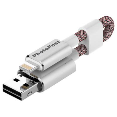 USB флеш накопичувач PhotoFast 32GB MemoriesCable GEN3 Silver Lightning USB 2.0 (MCG3U3R32GB) - зображення 1