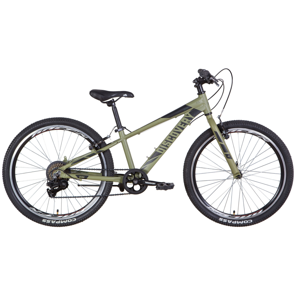 Велосипед Discovery 24" Qube Vbr рама-11,5" 2022 Khaki (OPS-DIS-24-306) - зображення 1