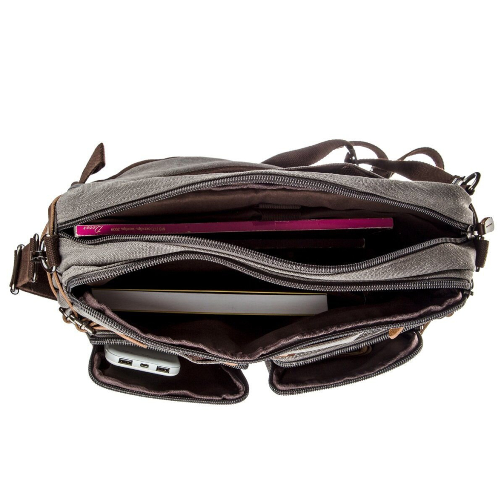 Сумка Vintage Трансофрмер текстильна Сіра (20145) - зображення 7