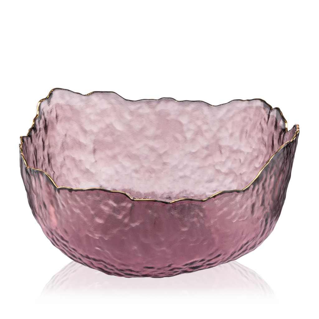 Салатник Ardesto Bell 16.5см, скло, рожевий (AR5004) - зображення 2