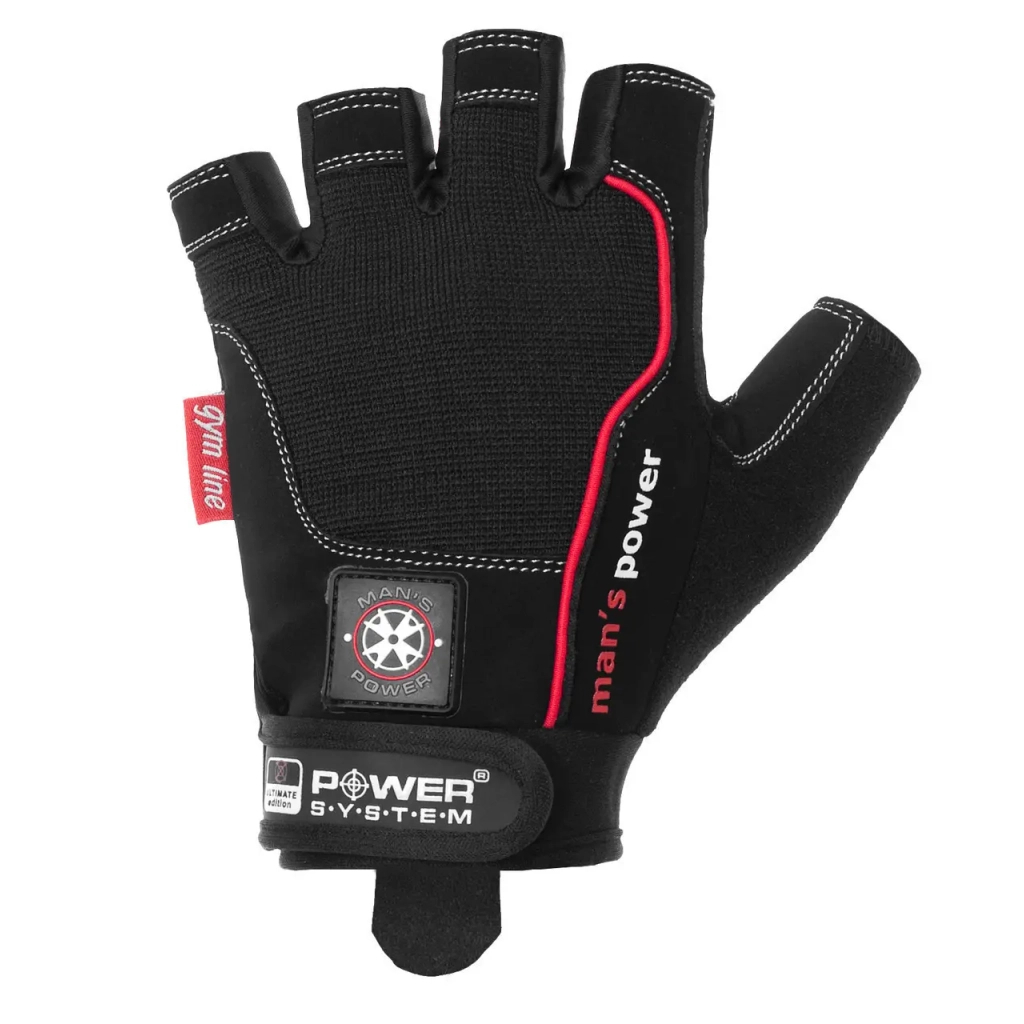 Рукавички для фітнесу Power System Mans Power PS-2580 Black M (PS-2580_M_Black) - зображення 3