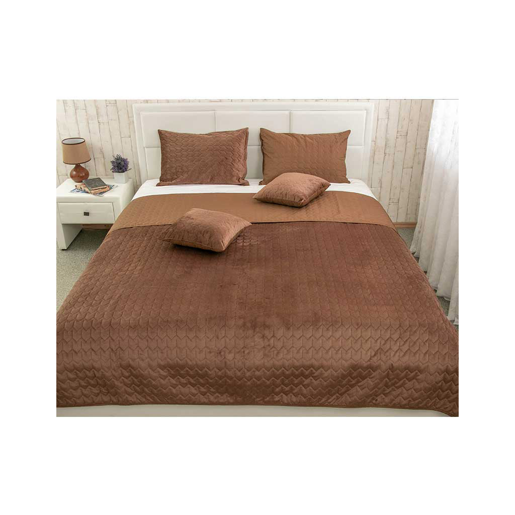 Покривало Руно двостороннє VeLour Шоколадне 220х240 см (330.55_Chocolate) - зображення 5