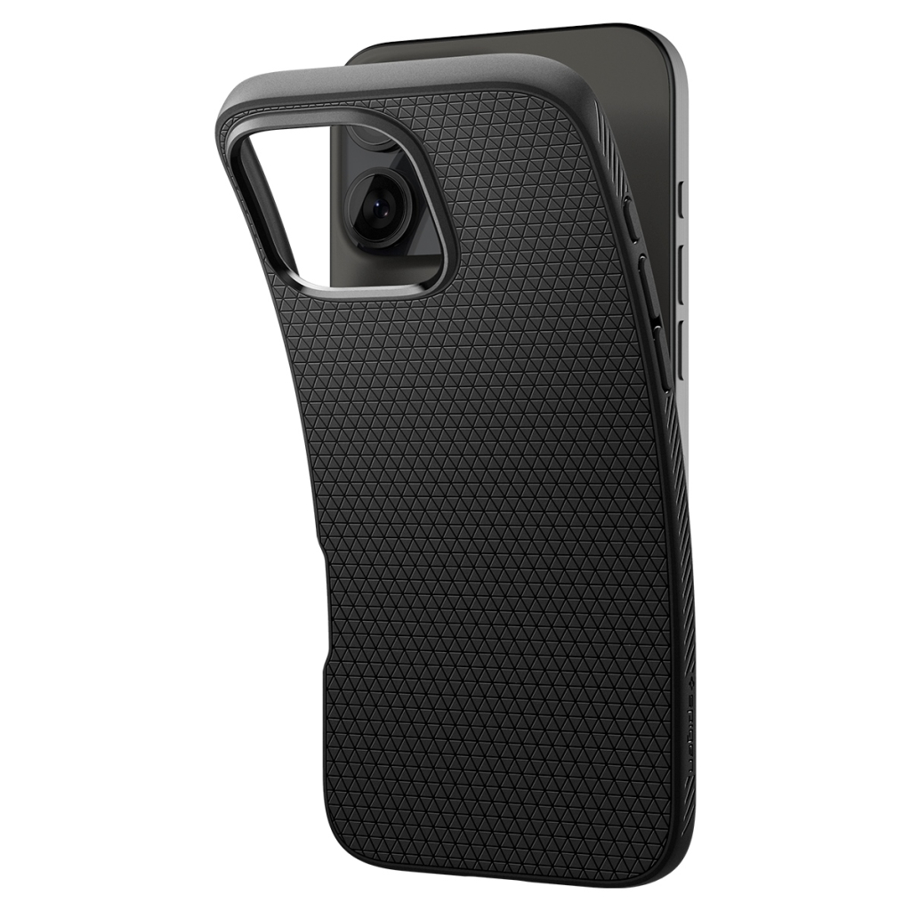 Чохол до мобільного телефона Spigen iPhone 16 Pro Liquid Air Matte Black (ACS08117) - изображение 7