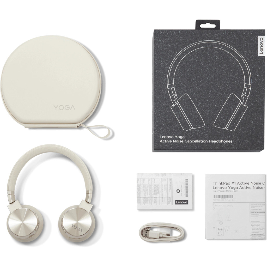 Навушники Lenovo Yoga ANC Headphones Beige (GXD0U47643) - зображення 9