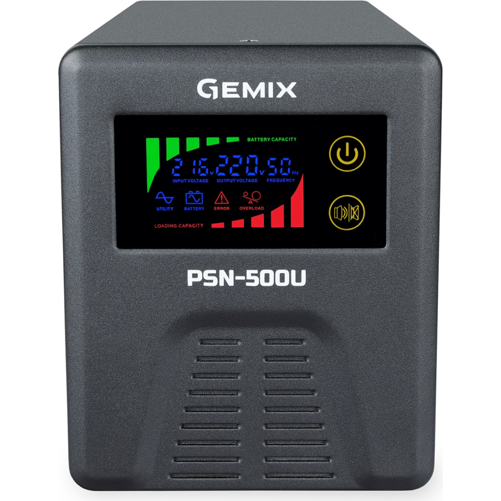 Пристрій безперебійного живлення Gemix PSN-500U (PSN500U) - зображення 2