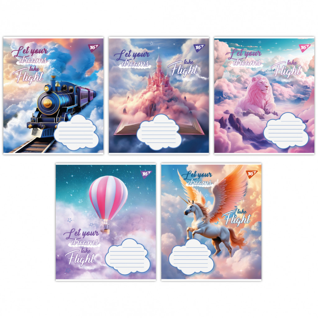 Зошит Yes Let your dreams 12 аркушів лінія (766947) - зображення 1
