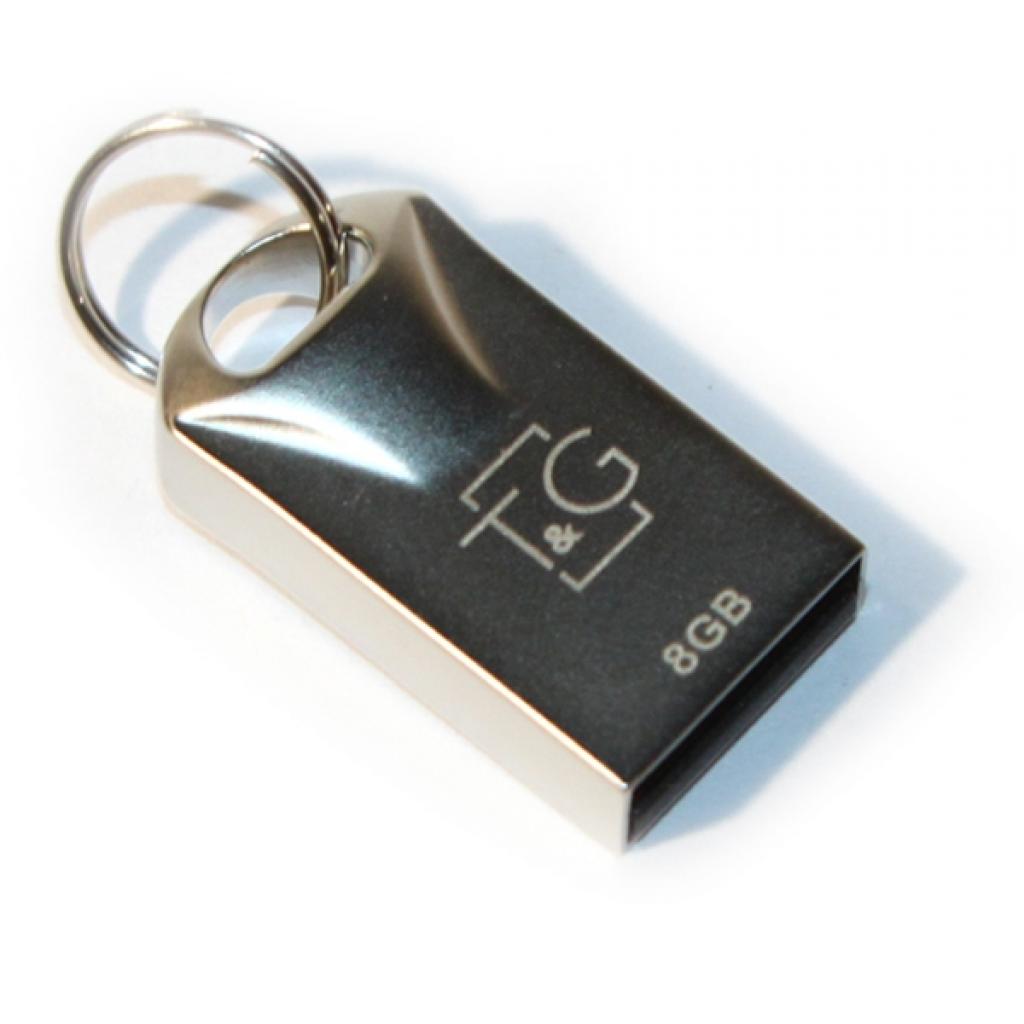 USB флеш накопичувач T&G 8GB 106 Metal Series Silve USB 2.0 (TG106-8G) - зображення 1