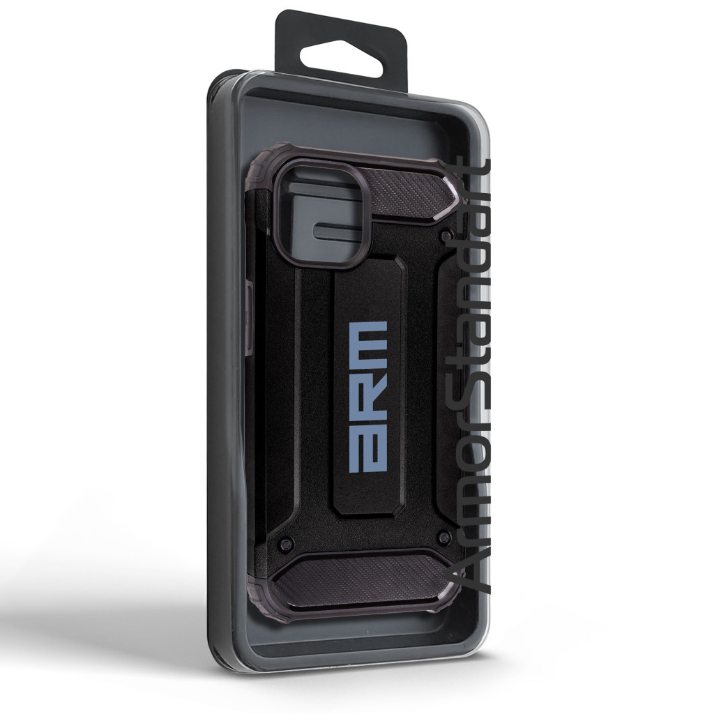 Чохол до мобільного телефона Armorstandart Panzer Apple iPhone 15 Black (ARM73738) - зображення 7