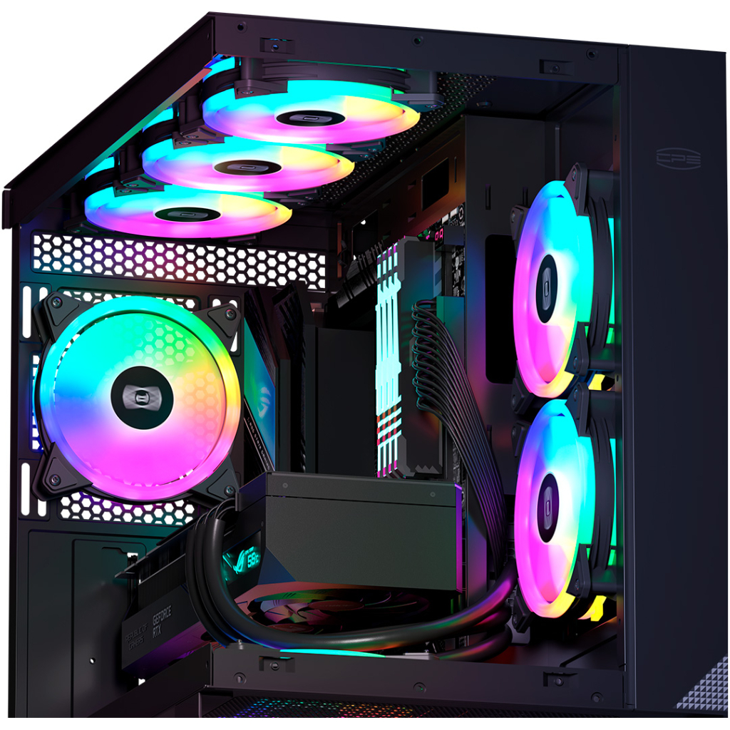 Кулер до корпусу PcCooler F3 T120 ARGB Black - зображення 6