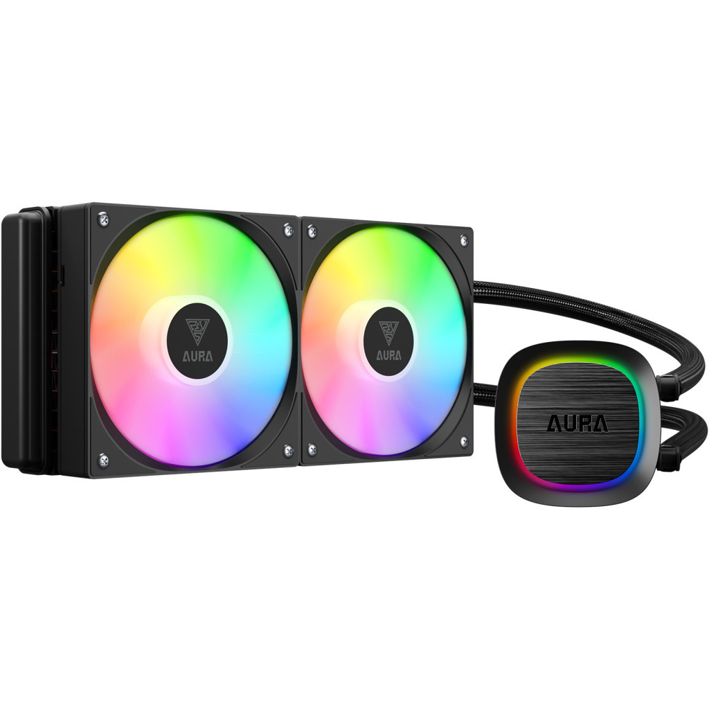 Система рідинного охолодження Gamdias AURA GL240 V2 CPU Liquid Cooler (4712960139336) - зображення 1