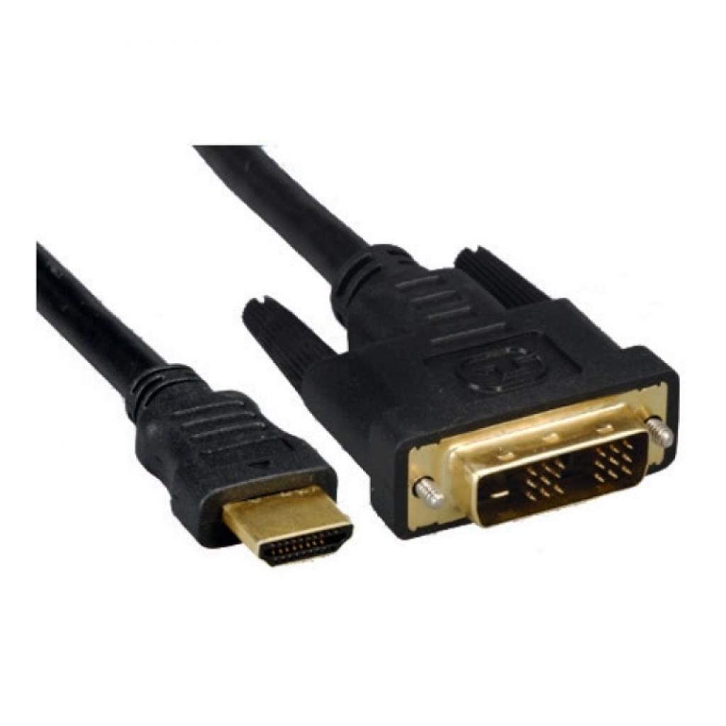 Кабель мультимедійний HDMI to DVI 18+1pin M, 1.8m Cablexpert (CC-HDMI-DVI-6) - зображення 2