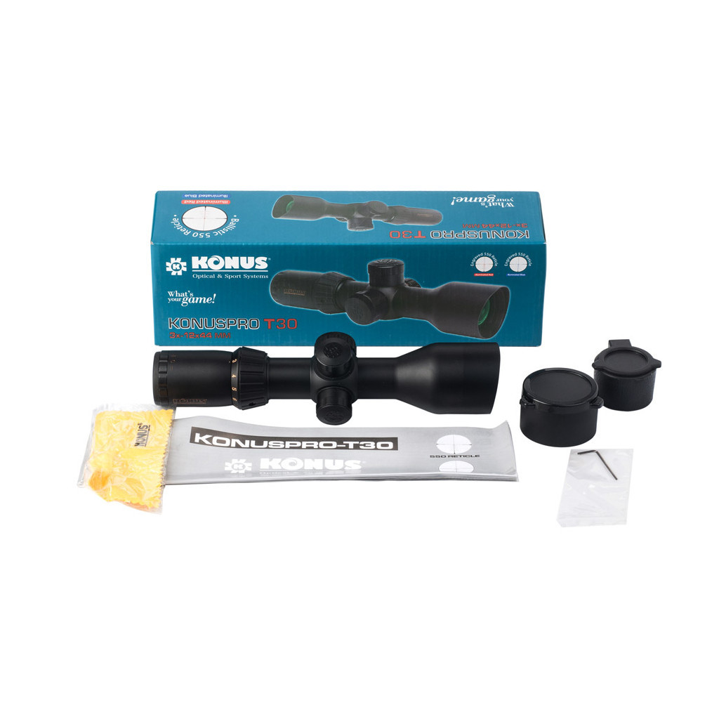 Оптичний приціл Konus KonusPRO T-30 3-12x44 550 IR (7291) - зображення 5