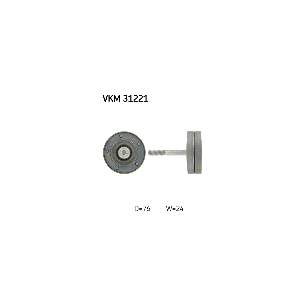Ролик натягувача ременя SKF VKM 31221 - зображення 1