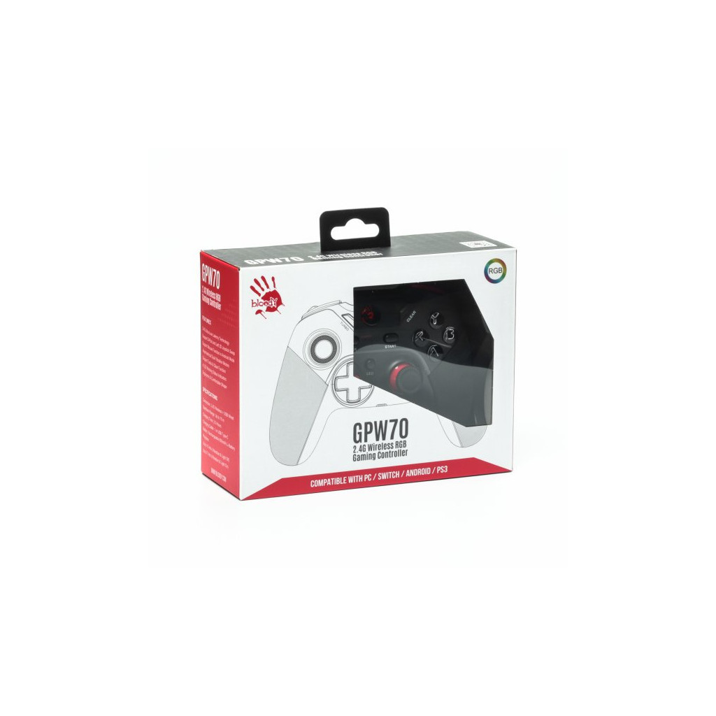 Геймпад A4Tech Bloody GPW70 Wireless/USB Sports Black (4711421995801) - зображення 9
