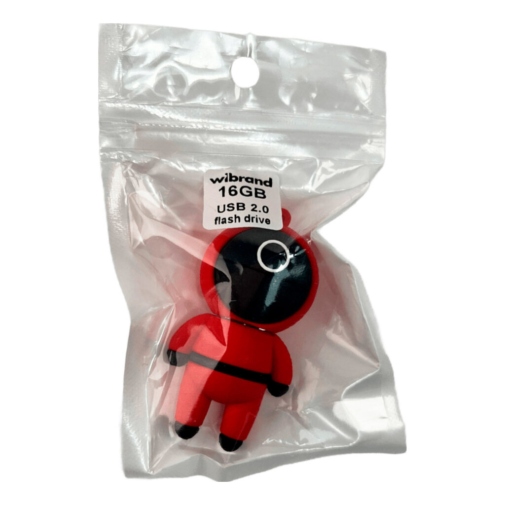USB флеш накопичувач Wibrand 16GB Squid Game Red USB 2.0 (WI2.0/SG16R) - зображення 5
