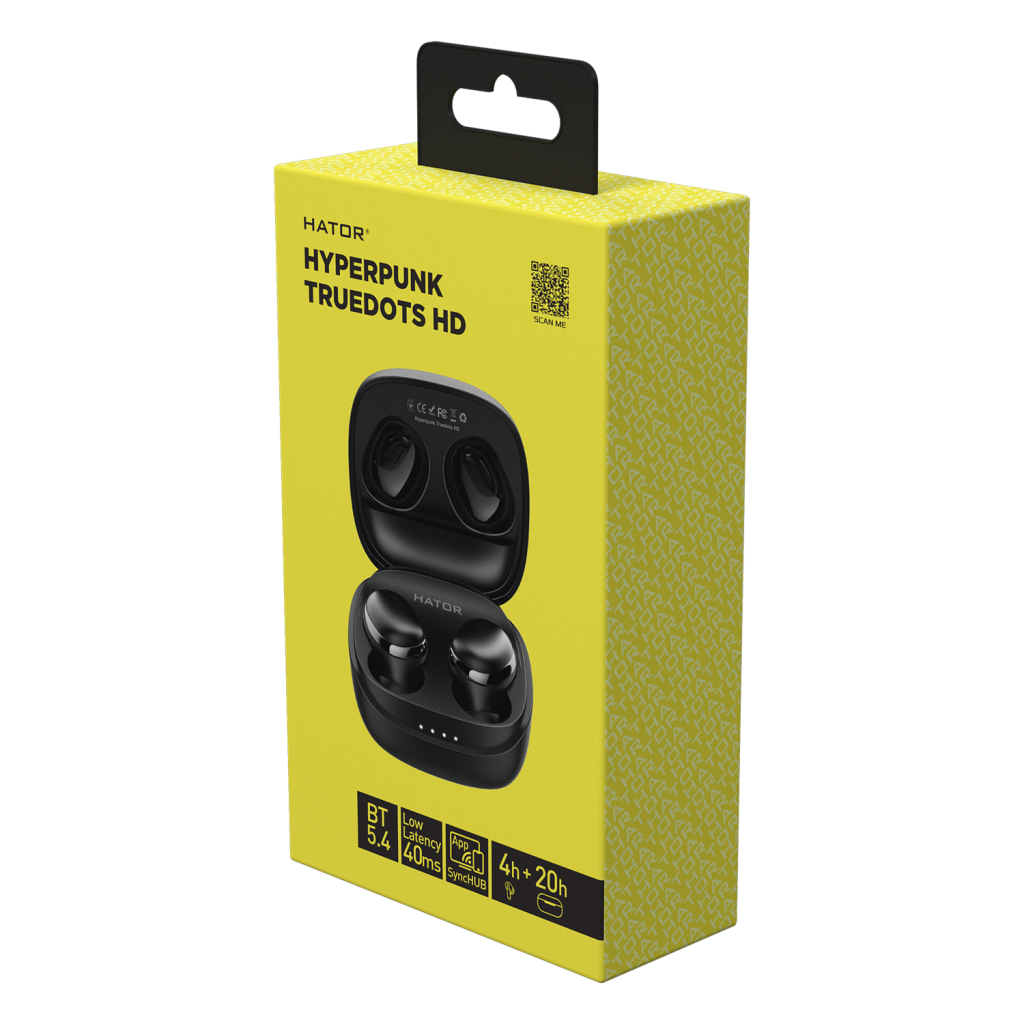 Навушники Hator Hyреrpunk Truedots SyncHUB Black (HTA411) - зображення 4