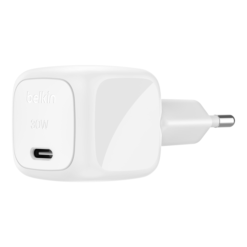 Зарядний пристрій Belkin USB-C PD30W PPS white (WCA008KQWH) - зображення 2