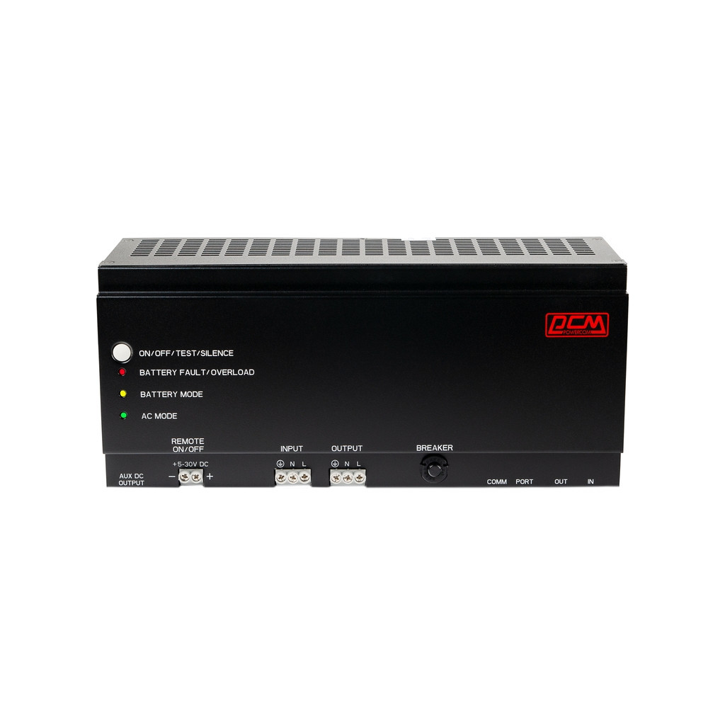 Пристрій безперебійного живлення Powercom DRU850DIN, 510W - зображення 2