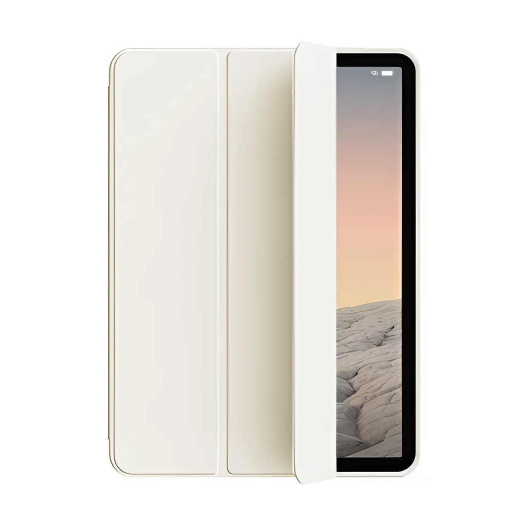 Чохол до планшета BeCover Tri Fold Soft TPU Silicone BeCover Apple iPad Air (4/5) 2020/2022 10.9" Beige (711734) - зображення 2