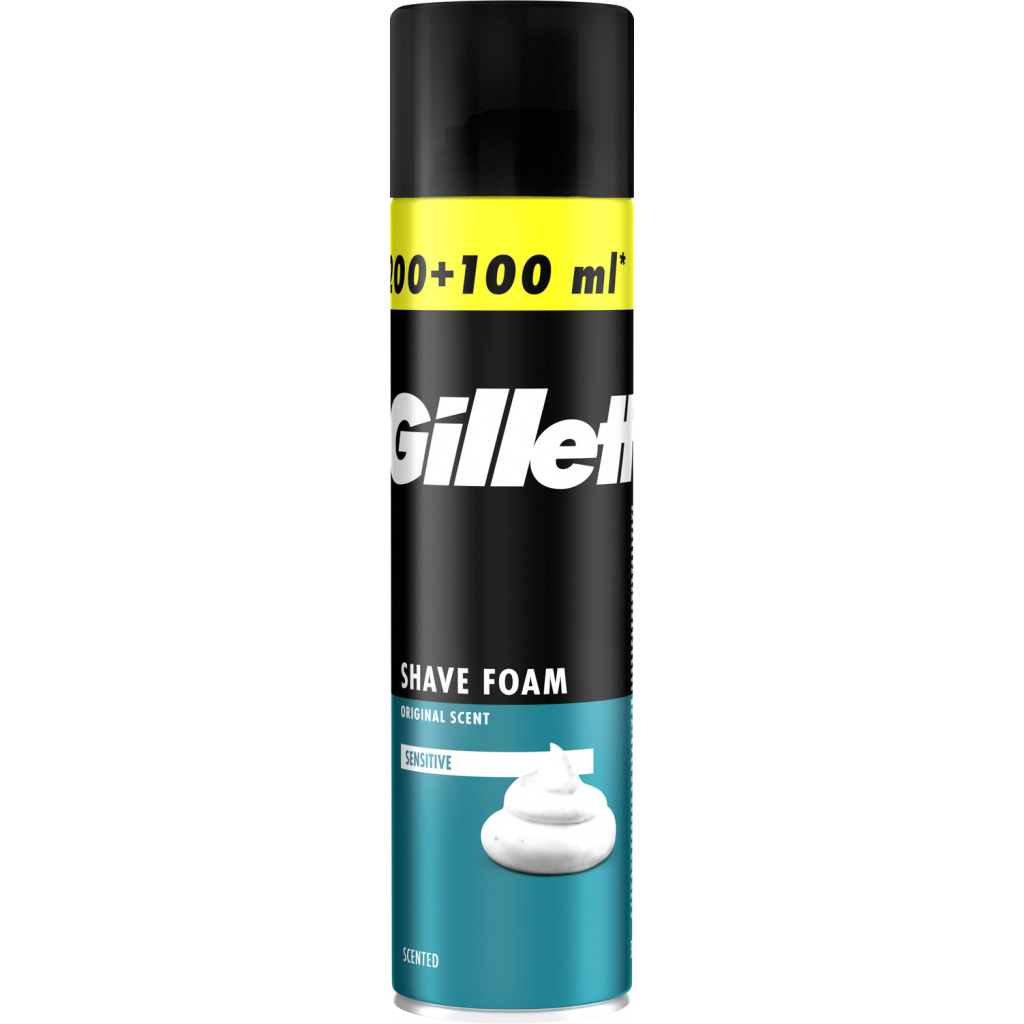 Піна для гоління Gillette Classic Sensitive Для чутливої шкіри 300 мл (7702018617234) - зображення 1