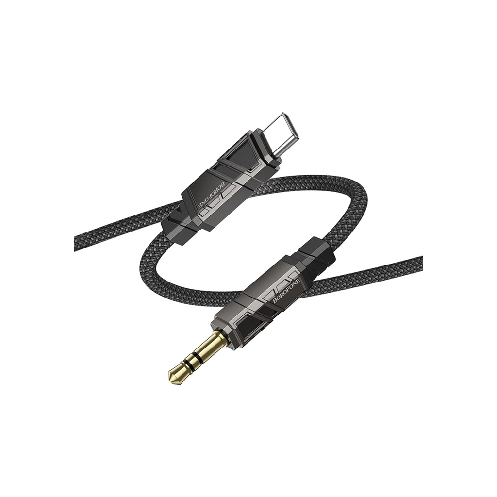 Кабель мультимедійний USB-C to 3.5mm M 1.0m black BOROFONE (6941991117763) - изображение 2
