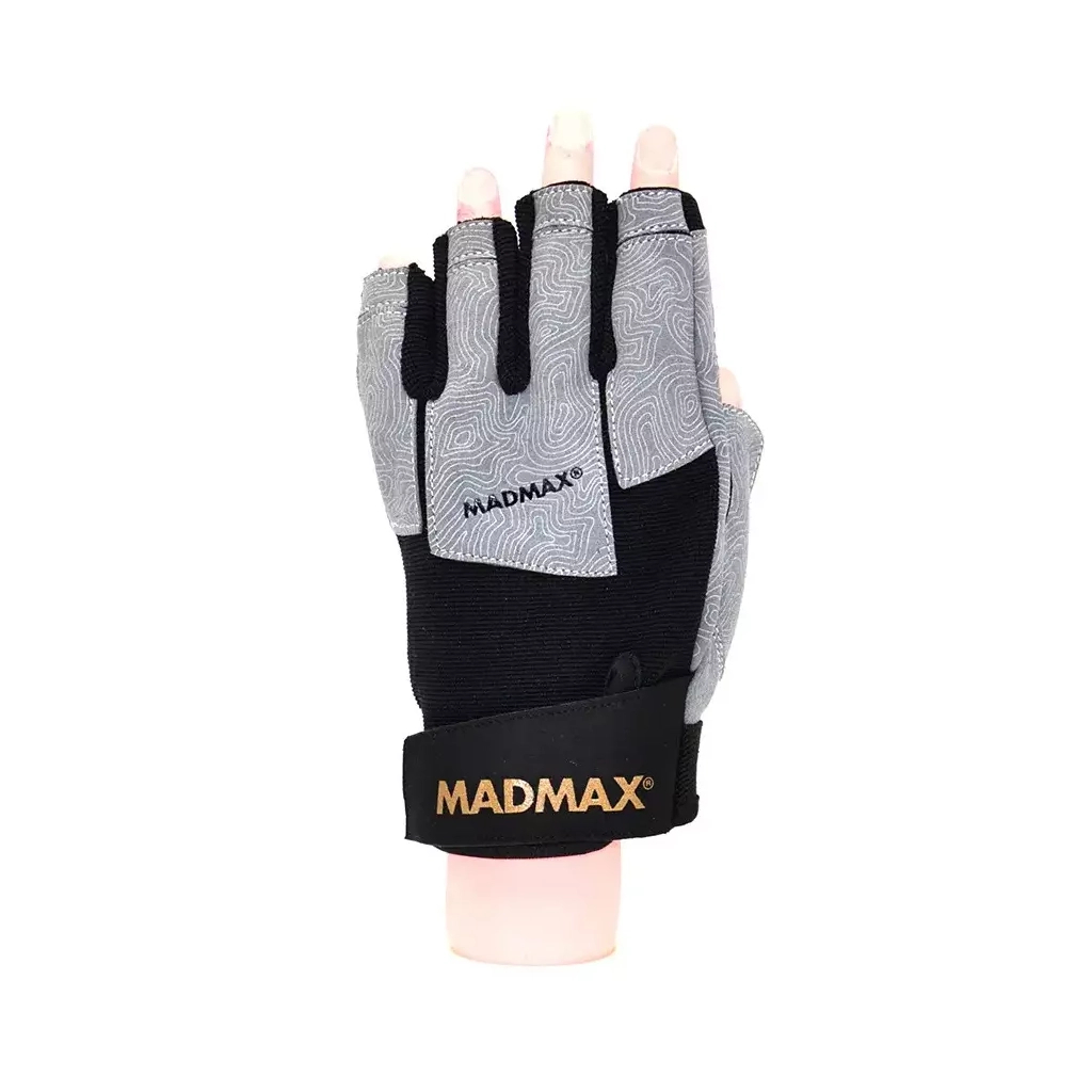 Рукавички для фітнесу MadMax MFG-871 Damasteel Grey/Black S (MFG-871_S) - зображення 2