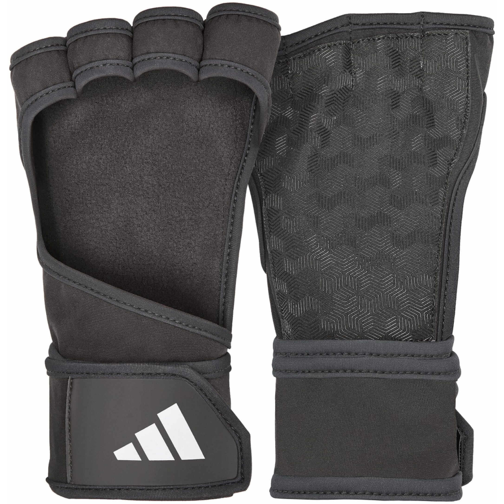 Рукавички для фітнесу Adidas Open Back Training Gloves ADGB-15062 чорний M (885652026253) - изображение 1